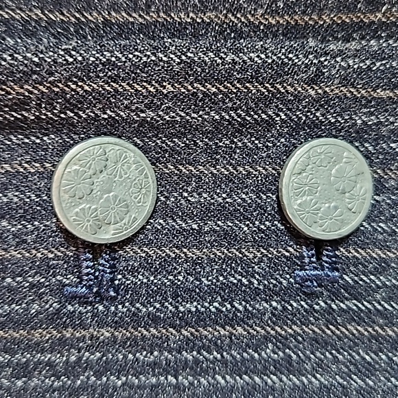 Larry Levine Suit Jacket Pin Stripe Beautiful Button Details Size 10 - Picture 5 of 8